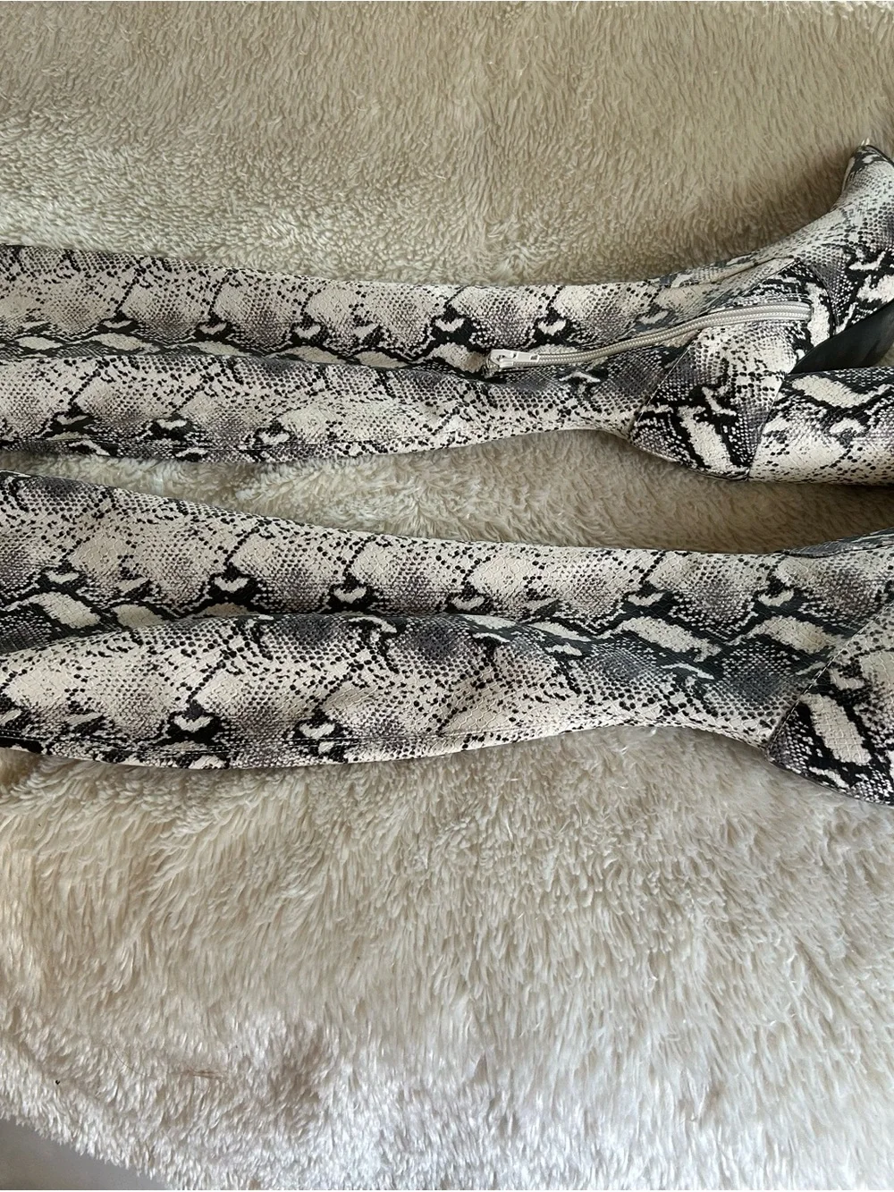 Steve Madden Jacoby Snakeskin Over-the-Knee Boots Size 8M